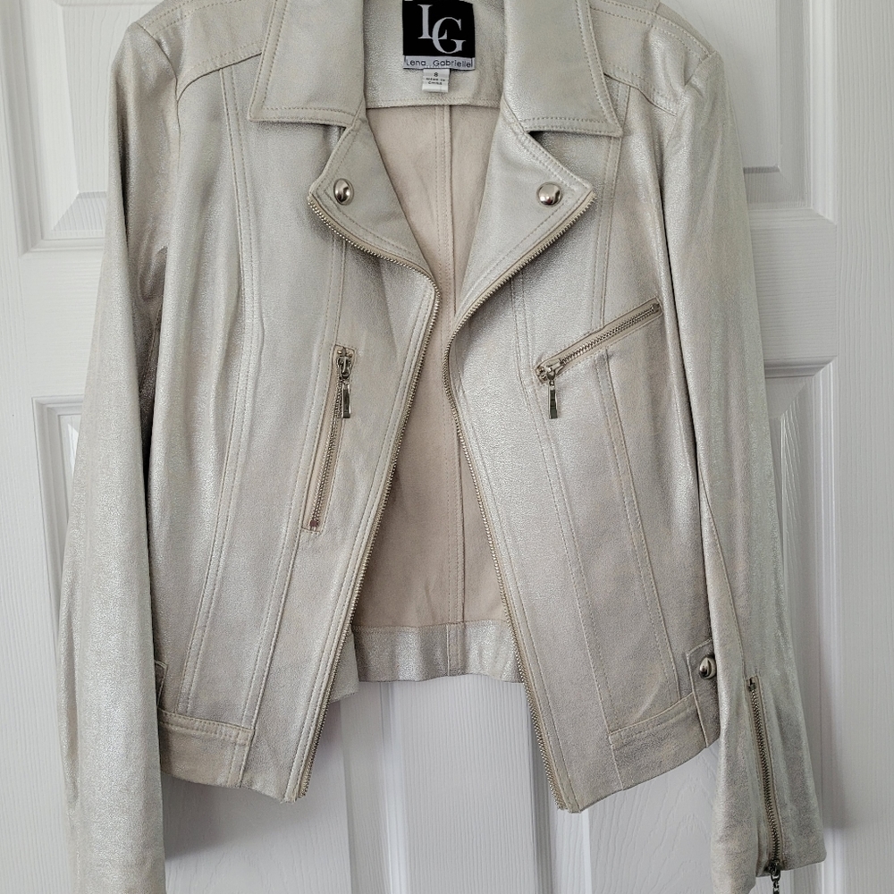 Lena Gabrielle silver jacket size 8